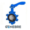 Затвор дисковый тип Lug Genebre PN16, GGG40/1.4408/EPDM, ручка, присоединение по ANSI125/150
