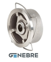 Клапан обратный тарельчатый GENEBRE 2415 05 DN020 PN40, корпус - AISI316 (CF8M), диск - AISI316 (CF8М), М/Ф